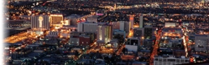 Las Vegas Stip and City Night View