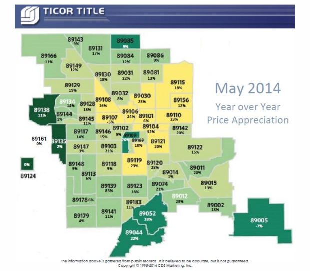 APPRECIATION MAP May 2014-Ticor Title - Realty One Group Las vegas